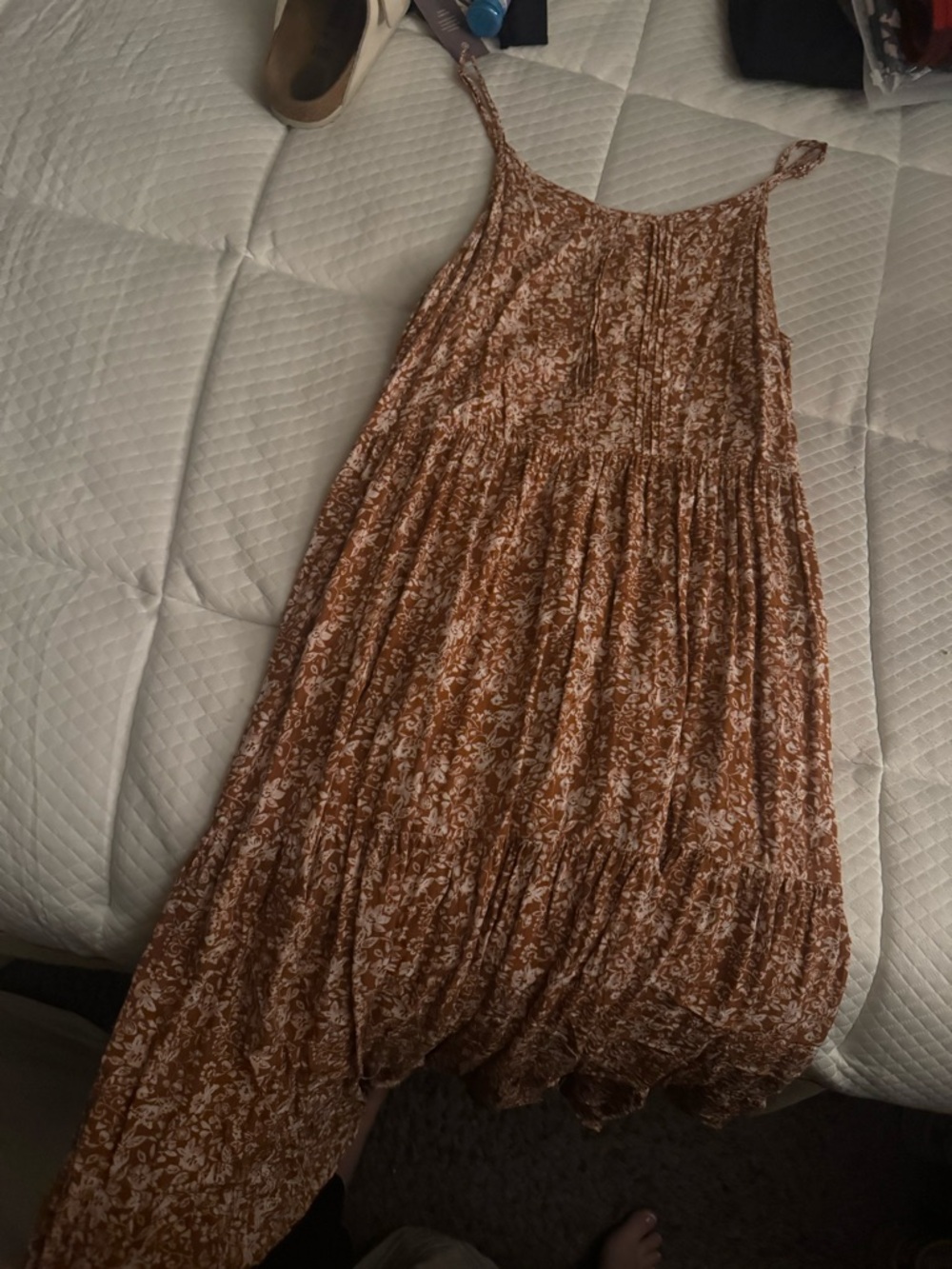 Long floral boho dress